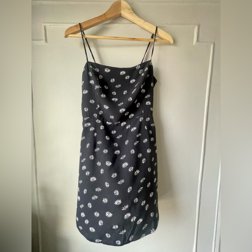 Aritzia Wilfred Black Daisy Mini Sun Dress 0 / XS